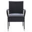 Chaise de patio empilable avec coussin Arestho