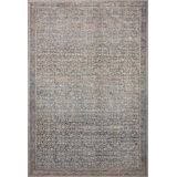 Adrian Oriental Denim/Gray Area Rug