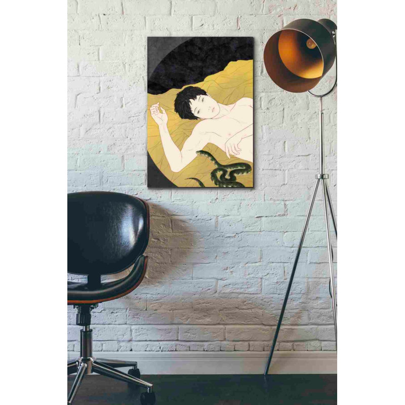 Karina Utsutsu sur toile par Sai Tamiya, H 26 po x l 18 po x P 0,75 po