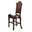 Tabouret à hauteur de comptoir cerise avec garniture cloutée (ensemble de 2)