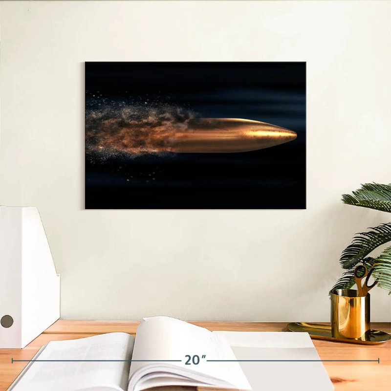 Bullet Speed, 8" H x 12" W