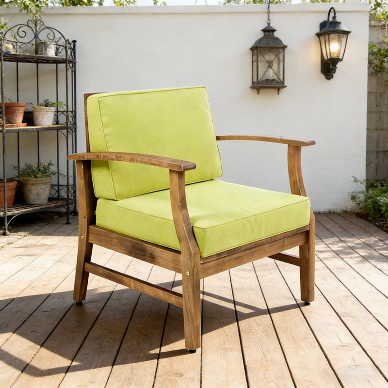 Fauteuil de patio, Vert - 1 chaise