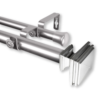 Tringle à rideaux double Avers