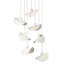 Slope Paper Mache 7-Light Chandelier, Matte White-2090495097