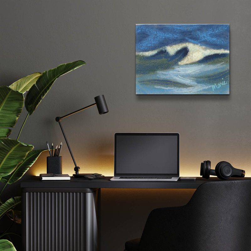 «Wave Portrait No. 18» par Marie Marfia Fine Art, H 12 po x l 16 po x P 0,13 po