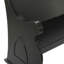 Banc de rangement en bois noir avec accoudoirs à volutes Payton 50 po x 24 po x 36 po-2128802336