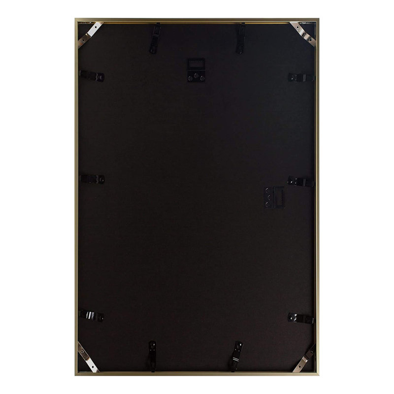 Ayden Metal Poster Picture Frame  with Real Glass, 24" H x 20" W x 1.81" D, Gold