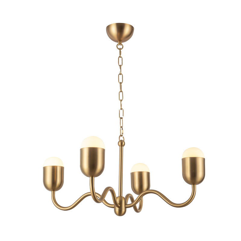 Effie Chandelier, Gold, 87.25" H x 27" W x 27" D