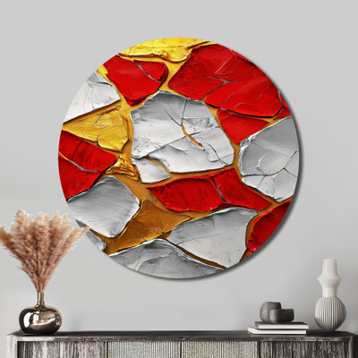 Toledo - Modern Red Metal Art Print