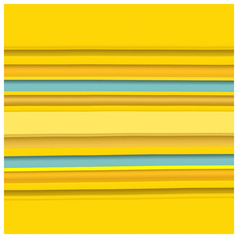 Couvertures à rayures jaunes et bleues, L 50 po x H 60 po