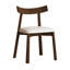 Set Of 2 Modern Dining Chairs In Walnut Finish(Only Dining Chairs)-1456417352