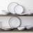 Noritake Silver Colonnade 12-Piece Dinnerware Set, Service For 4
