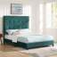Grand lit plateforme tapissier Modern