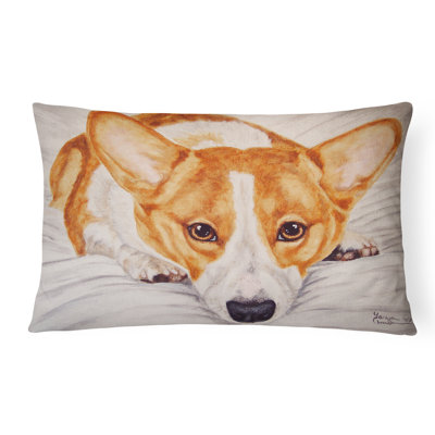 Coussin décoratif intérieur / extérieur en tissu Fiona Corgi