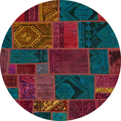Tapis décoratif multicolore à motif abstrait