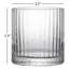 JoyJolt Elle Fluted Double Old Fashioned Whiskey Glass, 10oz
