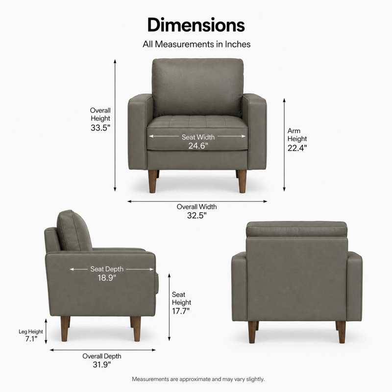 Fauteuil d'appoint Mid-Century Statura, Gris