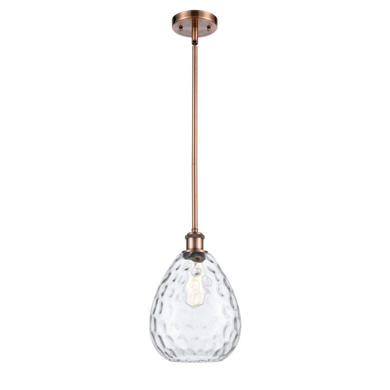 Jaron 1 - Light Single Pendant, White, 60 Watt Vintage Incandescent Bulb