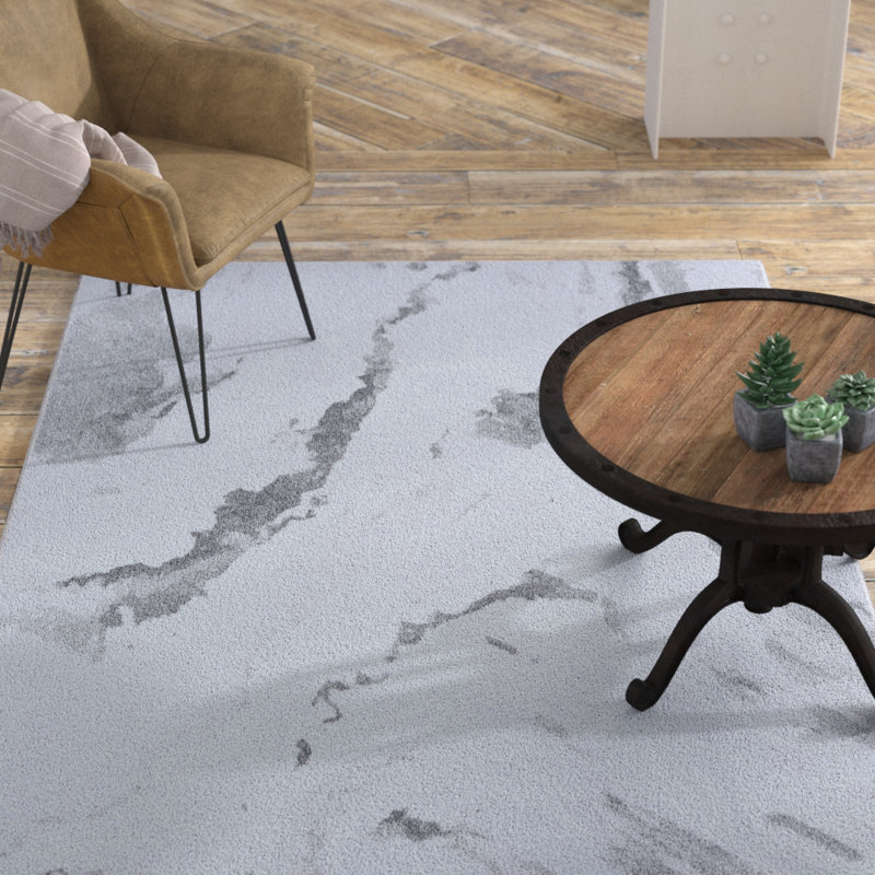 Driggers Abstract Indoor Rug, Rectangle 3'11" x 5'6"