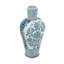 D8.1x16.9 "Vase en porcelaine à motif floral bleu et blanc
