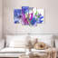 Ensemble de 4 fleurs abstraites sur toile-204860205