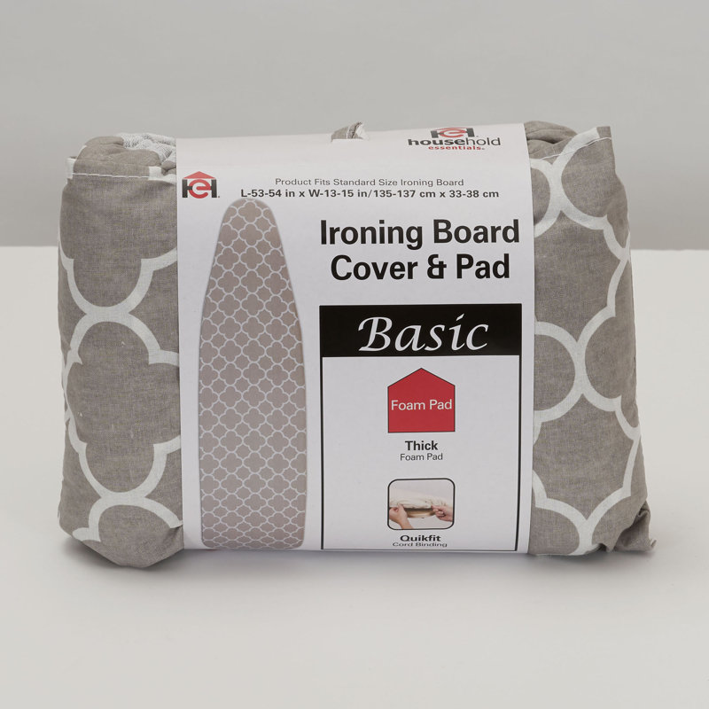 Ironing Board Cover and Pad with Trellis Pattern, Multi