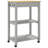 vidaXL Kitchen Trolley MONZA 23.6"x15.7"x34.8" Solid Wood Pine-310358533