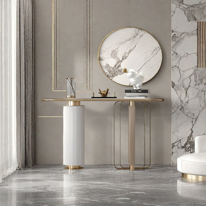 Console moderne minimaliste, H 33,46 po x l 47,24 po x P 13,78 po