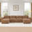 U-shaped Boneless Sofa,Tufted Design,32D High Density Sponge Bottom,Anti-Slip Design,No Assembly Required,Free Combination,Movable Ottomans For Living Rooms,Home Theater-976227137-976227148