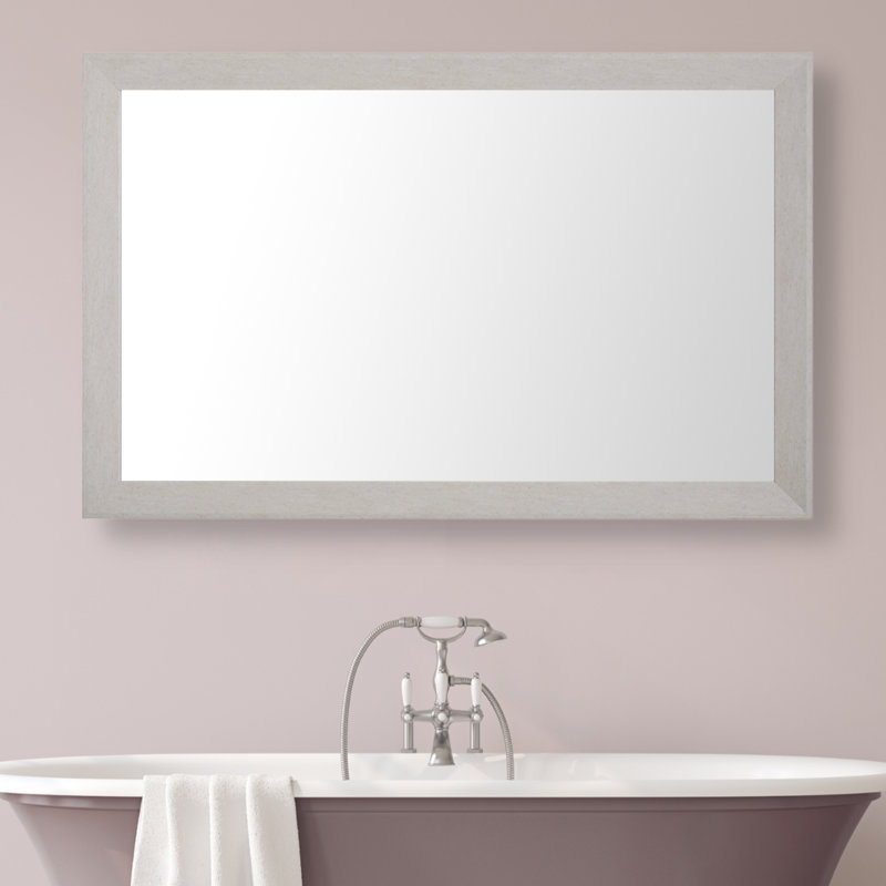 Miroir Larue, Nickel satiné antique, 32 po x 54 po