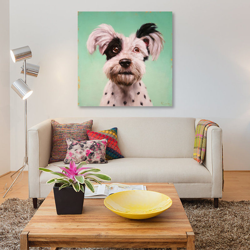 « follow your nez viii », reproduction sur toile, H 12 po x l 12 po x P 0,75 po, Toile tendue, Pas de tapis