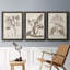 Antique sépia botanicals I - ensemble de 3 reproductions d'art sur toile-1241077294-1241077289