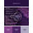Soft Plush Feliz Halloween Modern & Contemporary Abstract Area Rug in Purple – Navy Binding-1994629154