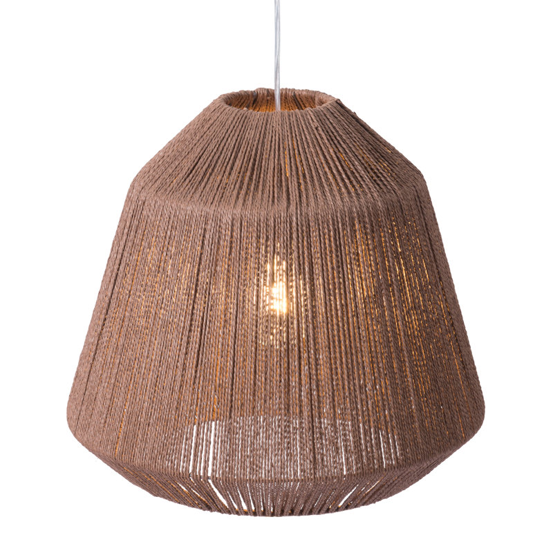 1 - Light Brown Single Pendant