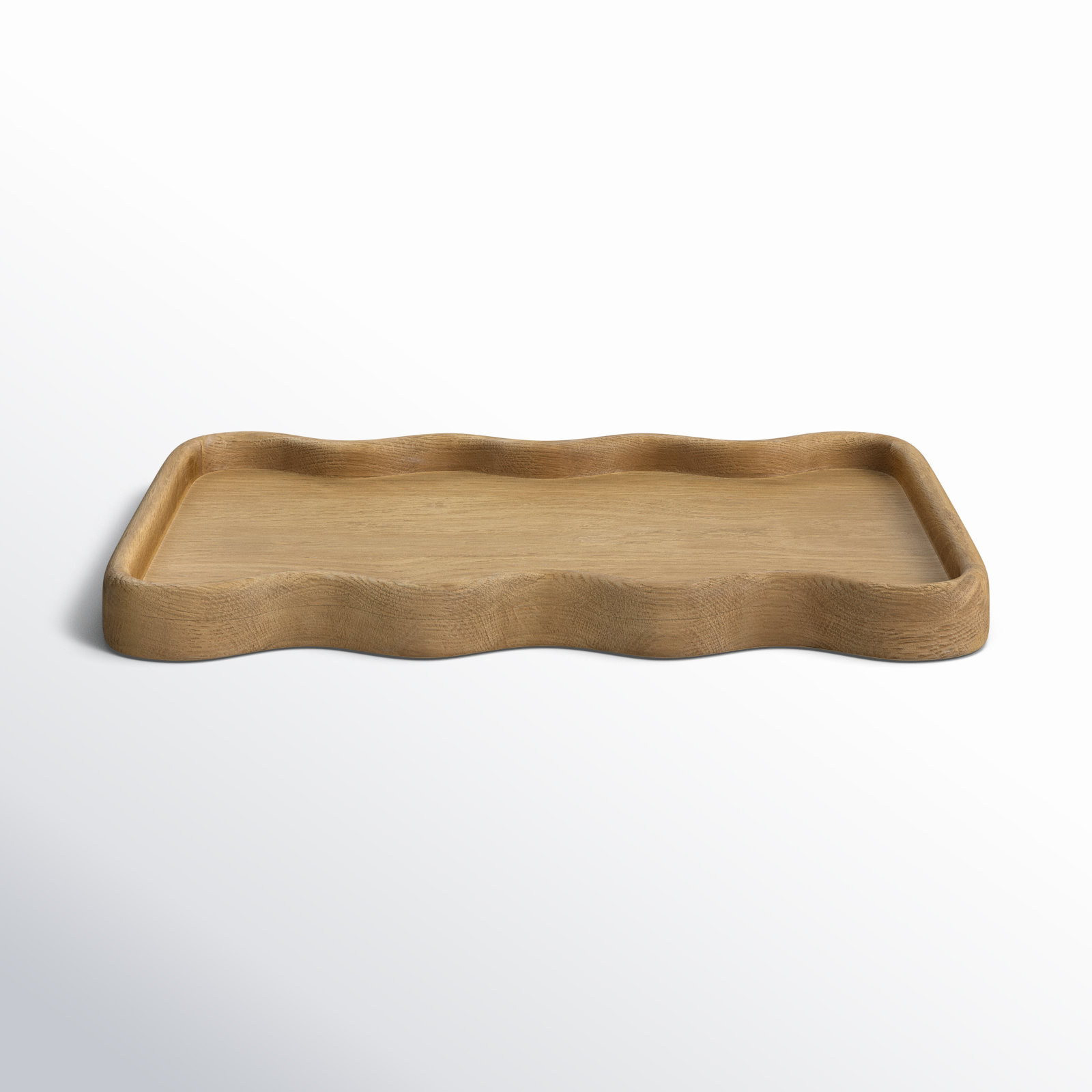 Almandine Solid Wood Tray - Set of 1, Brown, 1.5" H x 21.5" W x 15.5" D