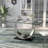 Glass Top Metal Base Dining Table