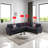 Gwenetta Velvet L-Shaped Sectional Reversible-1710918146-1710918206