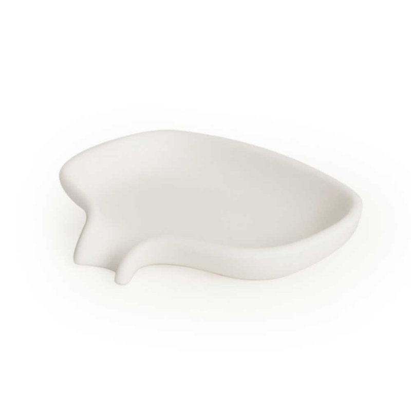 Soap Dish, White, 2.5 cm H x 13.5 cm W x 10.5 cm D