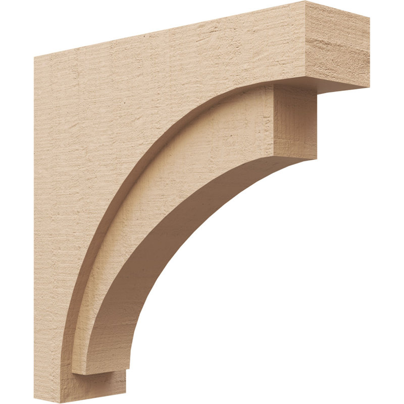Corbeau en bois de cèdre brut TimeraThane l 6 po x P 24 po x H 24 po Rivera, H 24 po x l 6 po x P 24 po