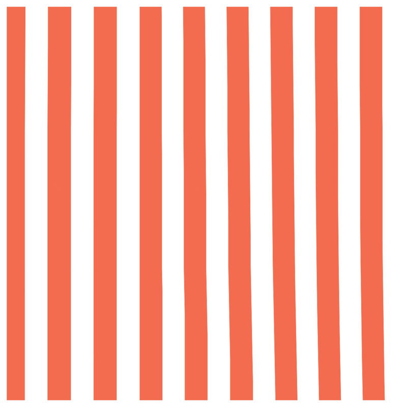 Orange Vertical Stripes Wall Tapestry - Stripes Wall Decor, H 50 po x l 60 po avec 4 œillets