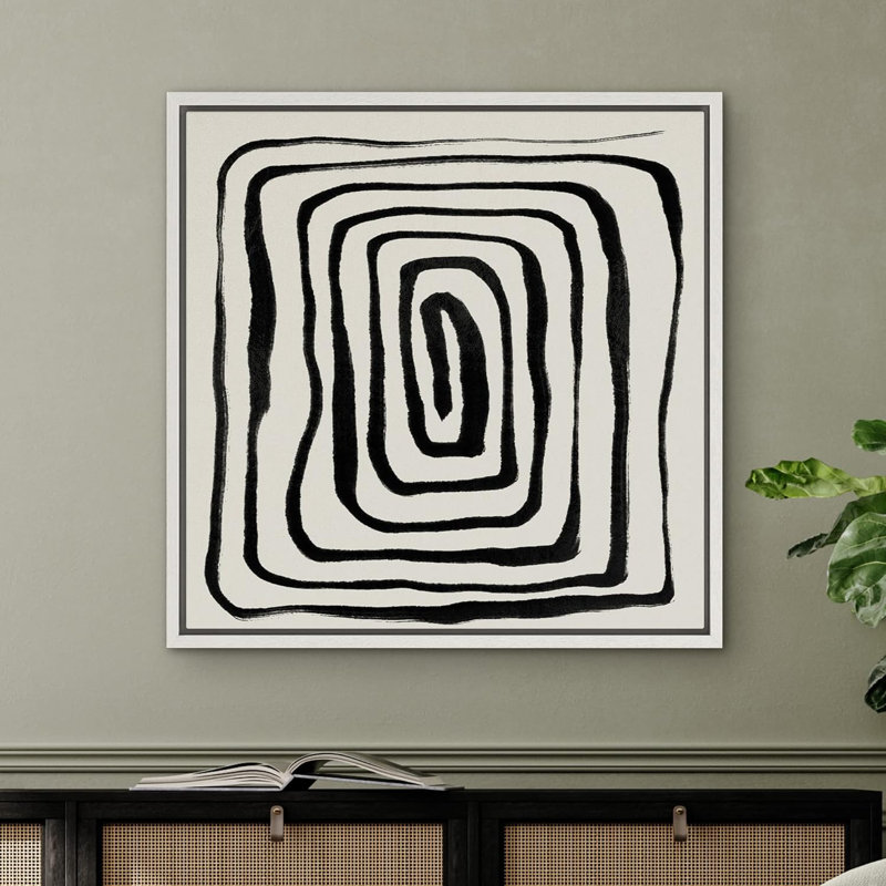 Paint Stroke Plant Branch Stem Collage Abstract Shapes Modern Art Decorative Contemporary Minimal, Blanc