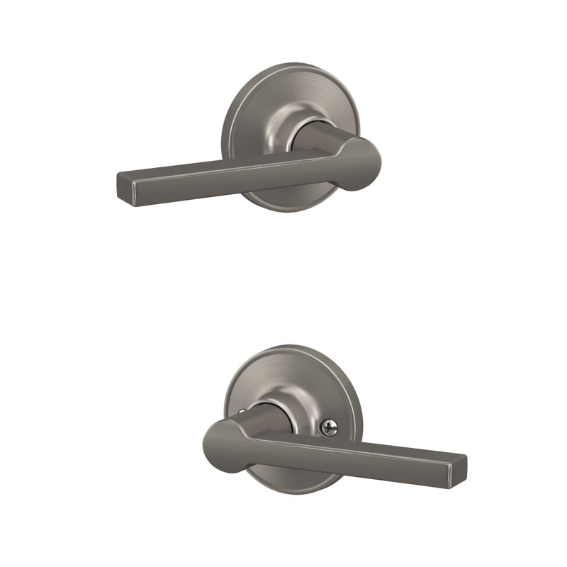 Solstice Lever Hall and Closet Lever, Satin Nickel