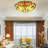 Tiffany Round Flush Mount Ceiling Light