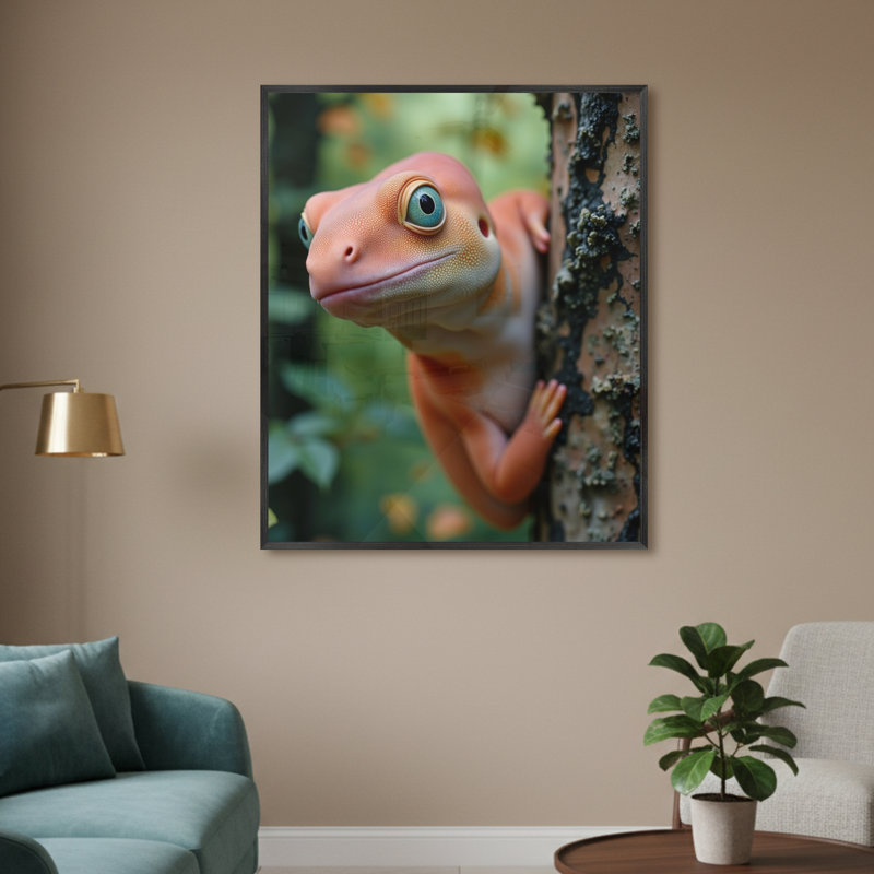 Single Picture Frame LED Illuminated Wall Art Wall Art on Glass / Aluminium, 60cm H x 50cm W