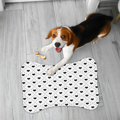 Tapis rose en forme de cœur - 1 pièce