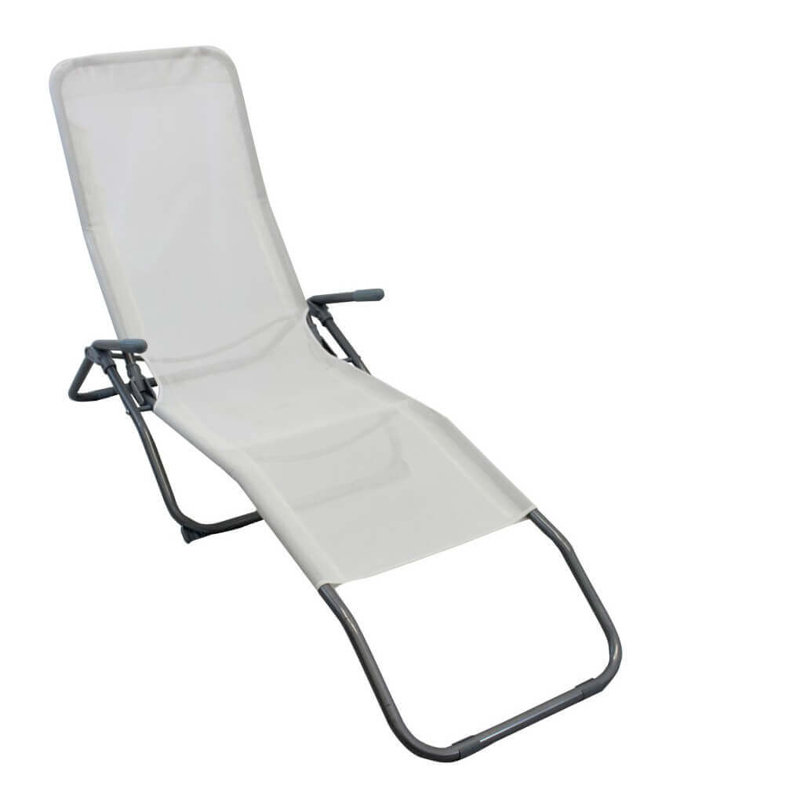 Kynon Folding Beach Chair, White