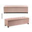 Linoso Chesterfield Storage Ottoman Bench, Tufted Upholstered Footstool with Hinged Lid and Square Wooden Legs-418220883-418220895