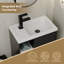 Petit meuble-lavabo mural 20 po avec lavabo, robinet et drain intégrés-2041446139