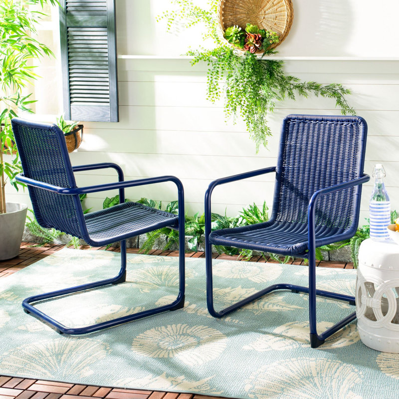 Chaise de patio empilable Ince