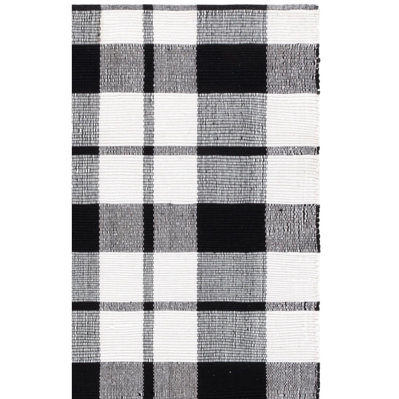 Chindi en papier tissé à la main à 80% Montauk 182; Tapis 20% coton lavable à la machine, Rectangulaire 3 pi x 5 pi
